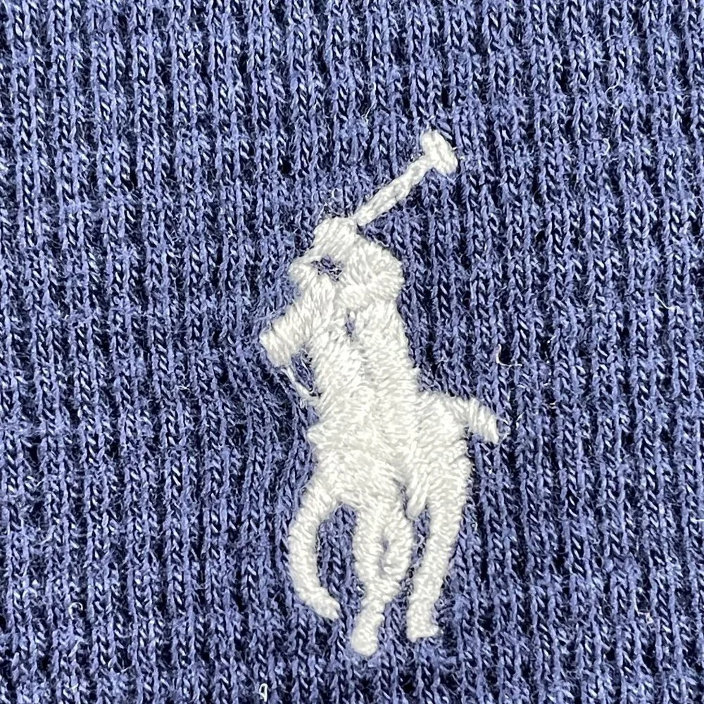 Polo Ralph‎ Lauren Short Sleeve Waffle Shirt Mens XL Navy 100% Cotton